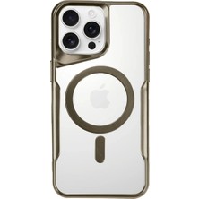 Nuveden Iphone 16 Pro Kılıf Boyi Magsafe Silikon Kapak - Desert