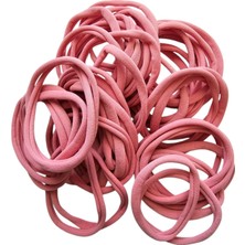 Hobiceyiz Dikişsiz Saç Bandı 50 Adet Koyu Pudra