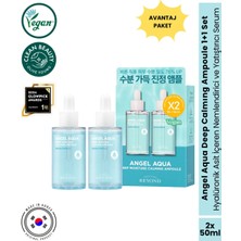 Angel Aqua Deep Calming Ampoule Yatıştırıcı Serum Seti Hyaluronik Asit Panthenol 2X50 ml