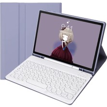Bovinox Samsung Galaxy Tab S10 Plus Bluetooth Klavyeli Kılıf Mıknatıslı Ayrılabilir Klavye Stand Kalemlik