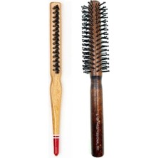 Nuveden Ieg™ Liva 503&AMP; 690 Profesyonel Yanmaz Set Topuz Saç Fırçası-2'li