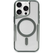 Nuveden Iphone 16 Pro Kılıf Boyi Magsafe Silikon Kapak - Yeşil