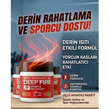 Deep Fıre 3 Kavanoz Vücut Masaj Jeli Sports Recovery Body Massage Gel (3X100 Mg)