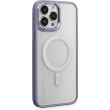 Nuveden Iphone 15 Pro Max Kılıf Room Magneticsafe Silikon - Lila