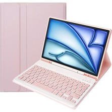Bovinox Samsung S6 Lite Bluetooth Klavyeli Kılıf Mıknatıslı Ayrılabilir Klavye Stand Kalemlik Kapaklı Kılıf