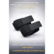 Nuveden Ayarlanabilir Profesyonel Dirsek Bandı 2’li Set – Tenisçi & Golfçü Dirseği Için Güçlü