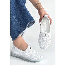 Evyora Rinna Beyaz Deri Spor Ayakkabı