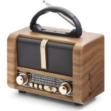 Venüs Shopping Bluetooth Nostaljik Hoparlör Fm 16.6 x 9.4 x 12.5 cm NS8107BT
