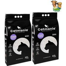 Catmania Lavanta Kokulu Renkli Tanecikli Topaklanan Kedi Kumu 10 Lt x 2 Li