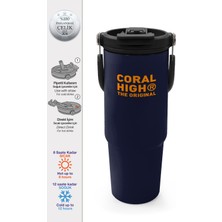 Coral High Lacivert Pipetli ve Direkt Içim Çelik Termos 900 ml 38760