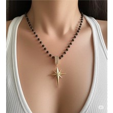Famemus Accessory Çok Renkli Halat Zincirli Çelik Kolye Seti
