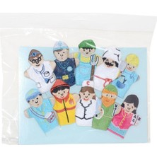 Nuveden AND-5197 Meslekler Parmak Kukla 10'lu -Anadolu Oyuncak