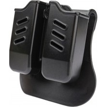 TİM42 Çiftli Şarjörlük Arkalıklı Taktik Kılıf Siyah