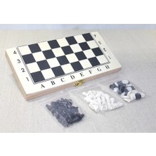 Nuveden Ahşap Kutulu Satranç Tavla Seti Model 4