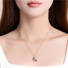 Famemus Accessory Kadın Inci Detaylı Kalp Figürlü Kombin Kolye