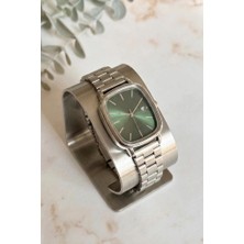 Oqqo Serenya Yeşil Kadran Gri Kordon Kadın Kol Saati