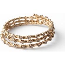 Diva Viva - Crystal Glow Sarmal Silindir Detaylı Bileklik (KOD-453)