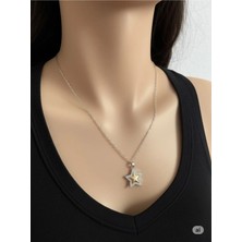 Famemus Accessory Çelik Gold Renk Kutup Yıldızı Kolye