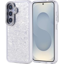 Cepustik Telefon Aksesuarları Galaxy S24 Kılıf Taşlı Tasarımlı Kapi Kılıf