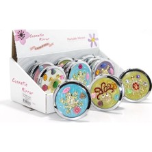 Nuveden Kabartmalı Desenli El Aynası