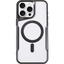 Nuveden Iphone 11 Pro Max Kılıf Boyi Magsafe Silikon Kapak - Siyah