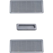 İnnovareauto Mercedes S Sınıf (W140) Için Sunroof Güneşlik El Tutamağı ve Izgara Seti -Gri