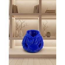 Feifei Lacivert Hoodie Kalemlik 10X10 cm Masa Üstü Düzenleyici - FEİ6580-2188