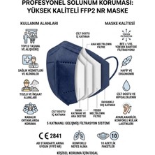 Ümit Endüstriyel Yapı Market 10'lu Ffp2 Toz Maskesi - 5 Katmanlı Ce Onaylı Lacivert Koruyucu