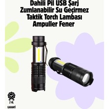 Nuveden 2000 Lümen LED El Feneri - Suya Dayanıklı, Odaklı, Klipsli