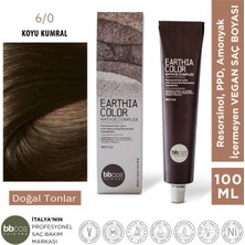 Bbcos Hair Pro Earthia Color Koyu Kumral Saç Boyası 6/0 Amonyaksız Doğal Tonlar 100ML