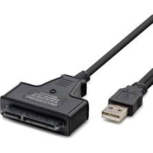 Elektronikçim USB To Sata Kablo 2.5 Güç Girişli 38CM Siyah HDX7516