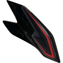 Moto Express Tvs Apache RTR200 2024-2026 Sağ Far Yanı Siperlik Grenajı Siyah A