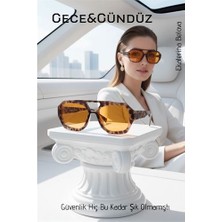 Feifei Premium Gece ve Gündüz Görüş Kadın Sürüş Gözlüğü - Anti-Refle Lüks Tas - FEİ8328-322