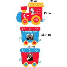 heptex Ahşap Üzeri Uv Baskı Atatürk’ün Hayatı Treni 15 Parça
