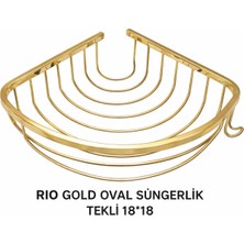 Onno Rıo Gold Oval Süngerlik Tekli 18*18