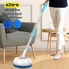 Feifei Ezere AA102 Pro Teleskopik Kablosuz Döner Temizlik Fırçası – Cam Tavan Zemin U - FEİ9027-880
