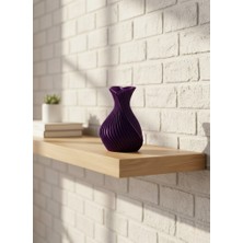 Feifei Kalpli Mor Mini Vazo 5 cm Dekoratif Masa Üstü Aksesuar - FEİ3049-1658