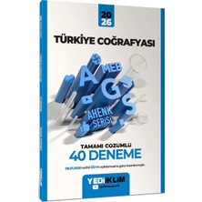 Yediiklim Yayınları 2026 Meb Ags Ahenk Serisi Türkiye Coğrafyası Tamamı Çözümlü 40 Deneme