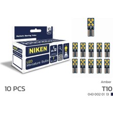 Niken T10 Park Ledi - Turuncu 10Ledli Canbus 10 (Adet)