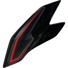 Moto Express Tvs Apache RTR200 2024-2026 Sol Far Yanı Siperlik Grenajı Siyah A