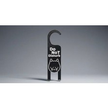 Kedi Kapı Kolu Askısı - Do Not Disturb Temalı 3D Baskı Dekoru