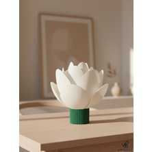 Arteneu Lotia Lotus Çiçeği Modern Dekoratif Zarif Masa ve Gece Lambası