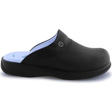 Quicksteps Professional Erkek Anatomik ve Comfort Sabo Terlik Siyah  Siyah