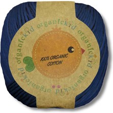 Organickid Organik Pamuk Amigurumi Punch 50 gr El Örgü Ipi 939 Catai Çivit Mavi