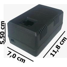 CHESTER Elektronik Devre Kutusu - Tek Boy Siyah Adaptör ve Proje Kasası (Izgaralı Model)