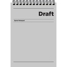 Keskin Color Spiralli Bloknot (Not Defteri) A5 80 Yaprak Çizgili Kağıt Karton Kapak Draft 140541-99 (6 Lı Paket)