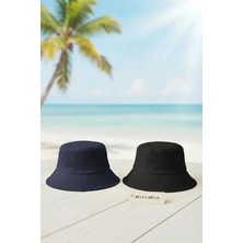 Ritagarcia 2’li Avantaj Paketi Unisex Pamuklu Bucket Balıkçı Şapkası Seti