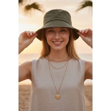 Ritagarcia Unisex Pamuk Gabardin Kova Şapka Bucket Hat Güneş Şapkası