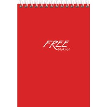 Keskin Color Bloknot (Not Defteri) Spiralli Free Office A4 80 Yaprak Çizgisiz 145003-99 (6 Lı Paket)