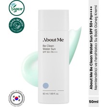 Be Clean Water Sun SPF50+ Pa++++ Uv Koruyucu Su Bazlı Nemlendirici Güneş Kremi 50 ml